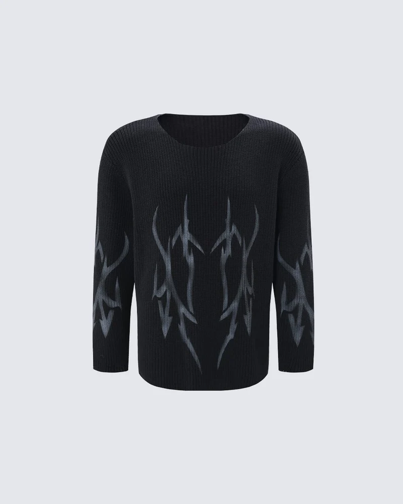 KIIKIO Gothic Graphic Sweater