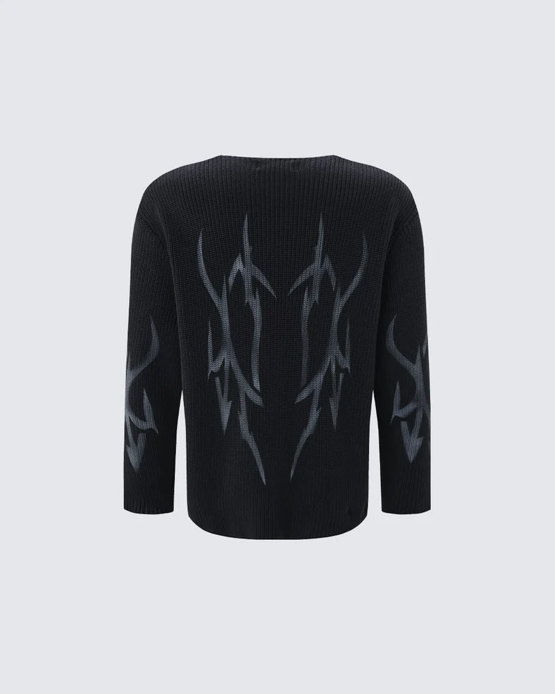 KIIKIO Gothic Graphic Sweater