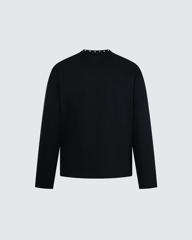 KIIKIO Gothic Zipper Studded Tee