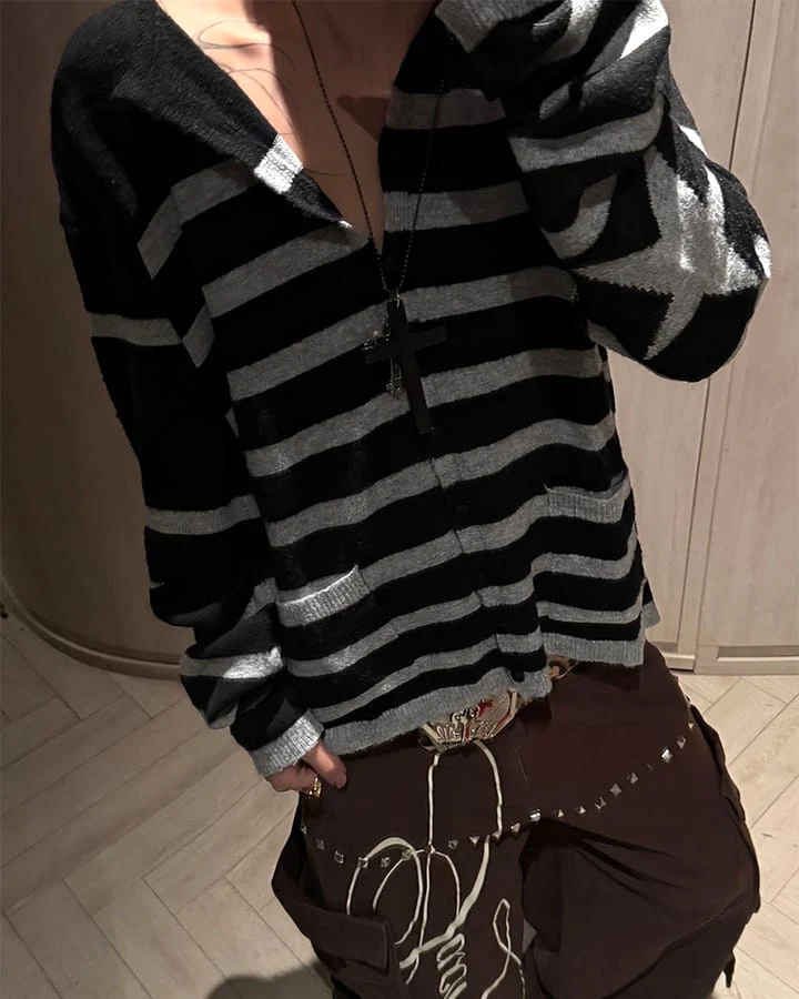 KIIKIO Retro Patchwork Sweater