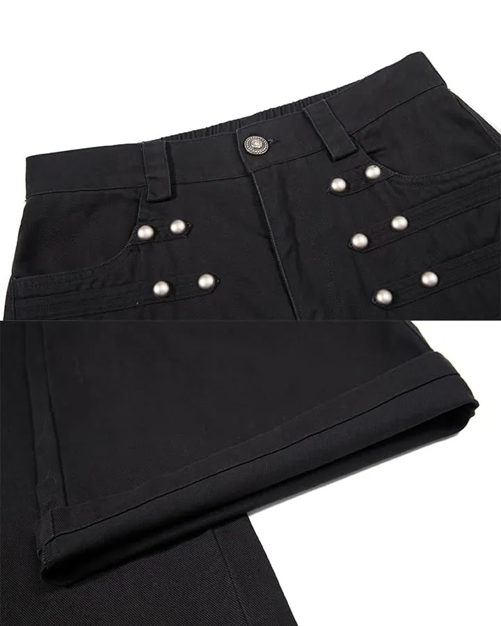 KIIKIO Y2K Washed Elastic Waist Jeans