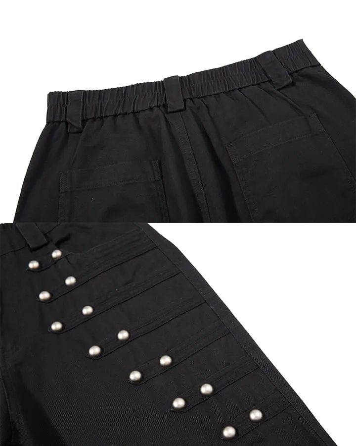 KIIKIO Y2K Washed Elastic Waist Jeans