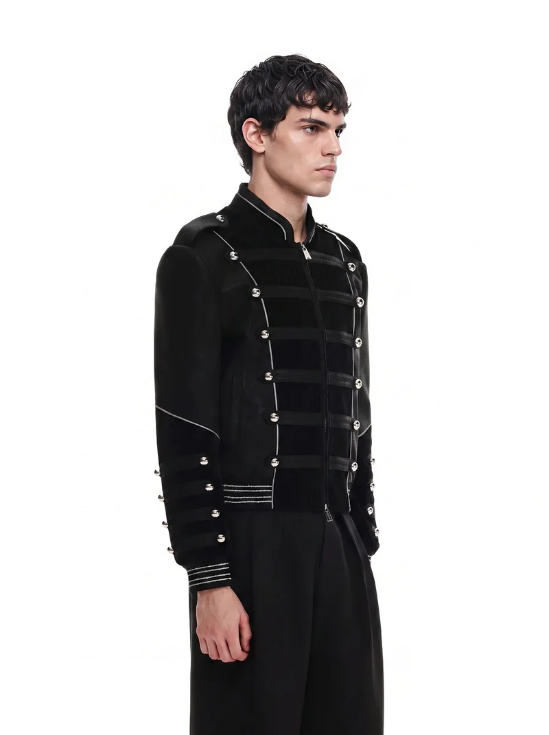 KIIKIO Vintage Gothic-Style Button-Up Jacket