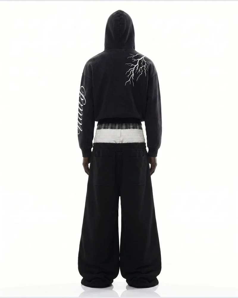 LIGHTNING Series | New Dark Hooded Zip Sweatshirt