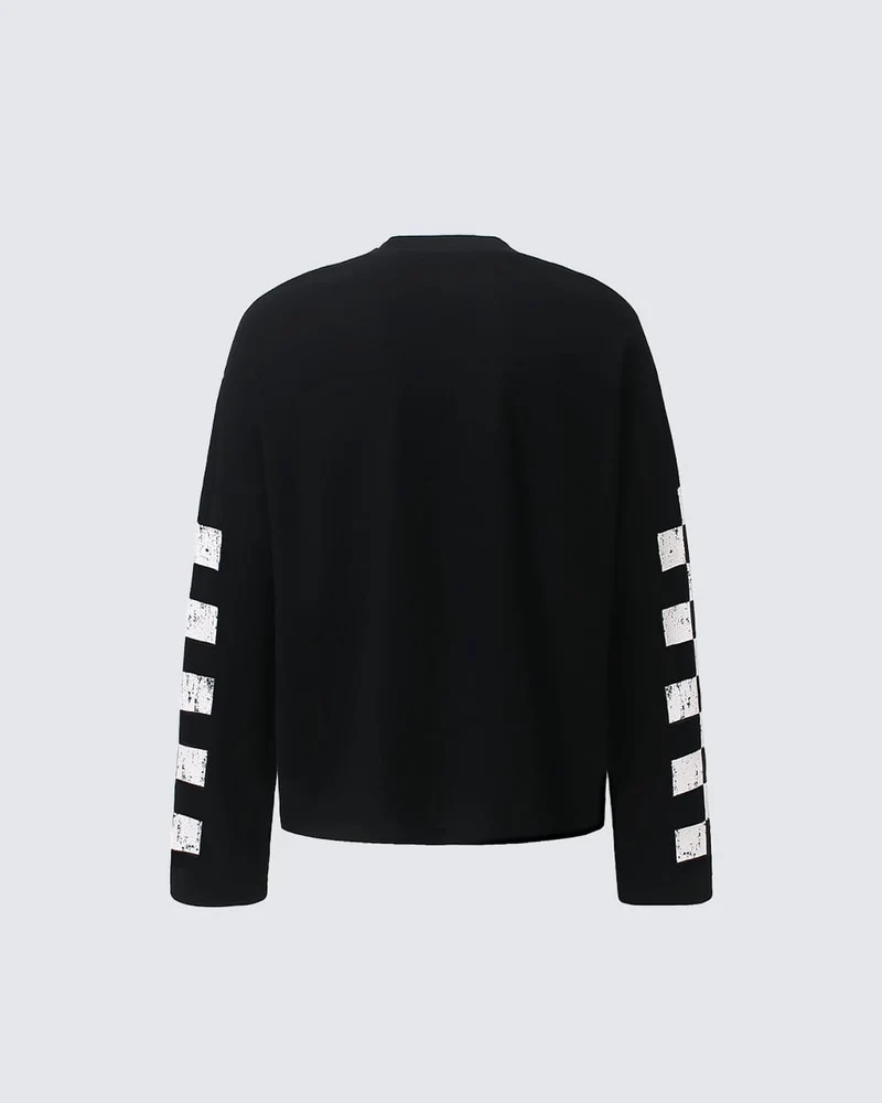 KIIKIO Retro Motorcycle Patchwork Tee