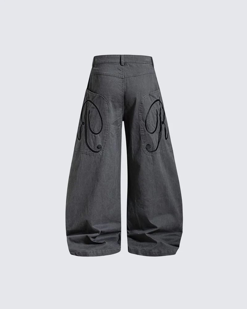 KIIKIO Utility Washed Cargo Pants