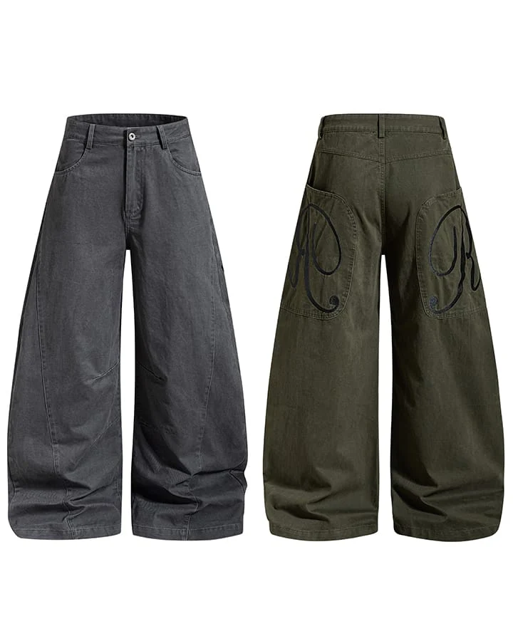 KIIKIO Utility Washed Cargo Pants