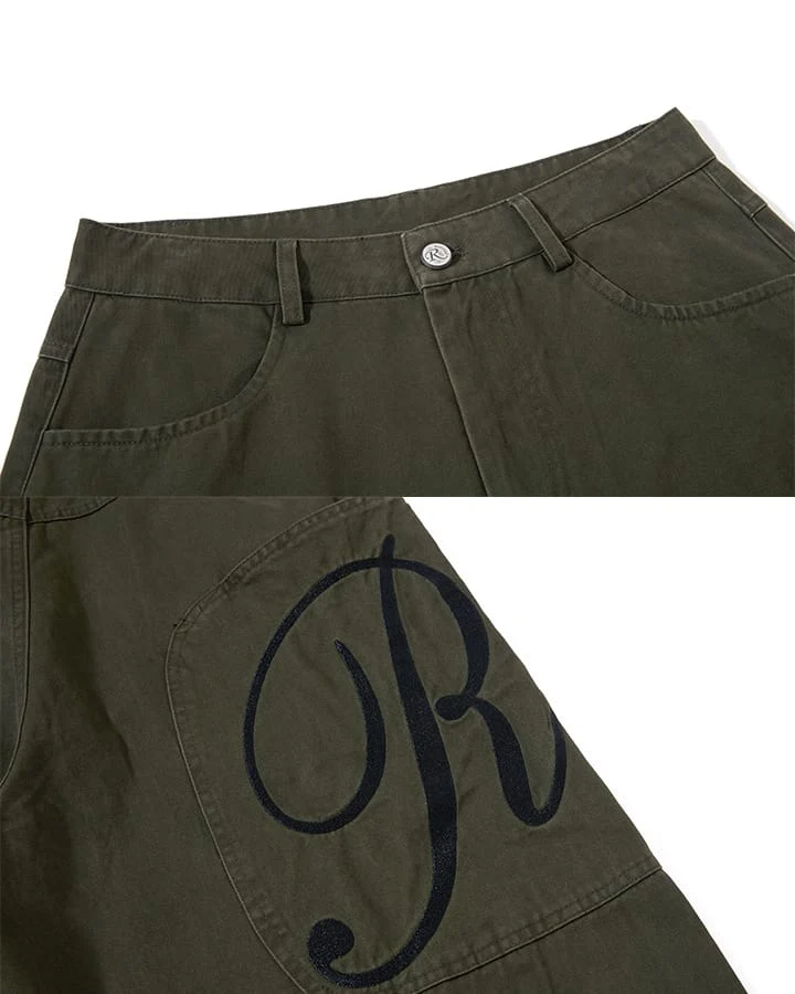 KIIKIO Utility Washed Cargo Pants
