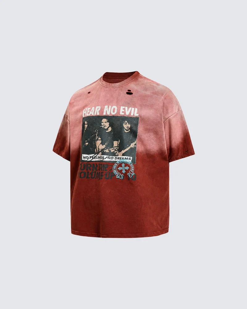 KIIKIO Grunge Washed Tee