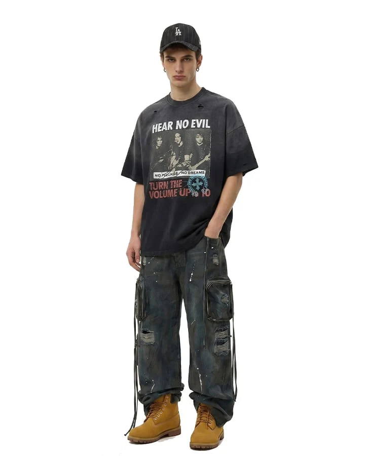 KIIKIO Grunge Washed Tee