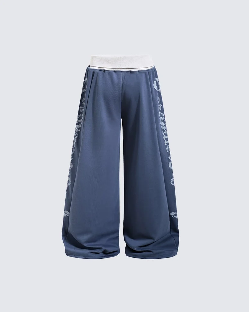KIIKIO American Streetwear Wide Leg Sweatpants
