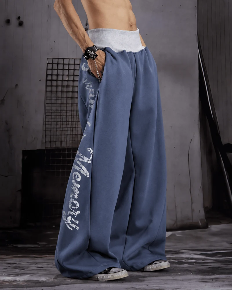 KIIKIO American Streetwear Wide Leg Sweatpants