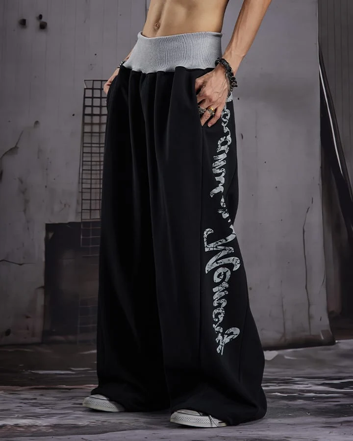 KIIKIO American Streetwear Wide Leg Sweatpants