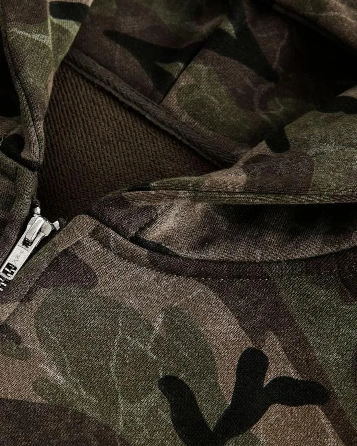 KIIKIO American-StyleCamouflage Hooded Sweatshirt