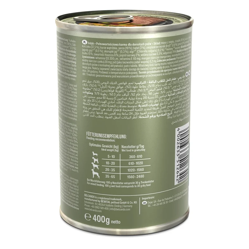 Belcando Holistic Turkey 400g