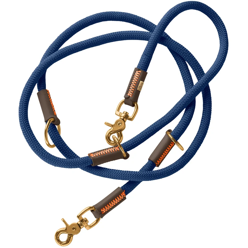 MALIA Set Halsband & Leine | dunkelblau