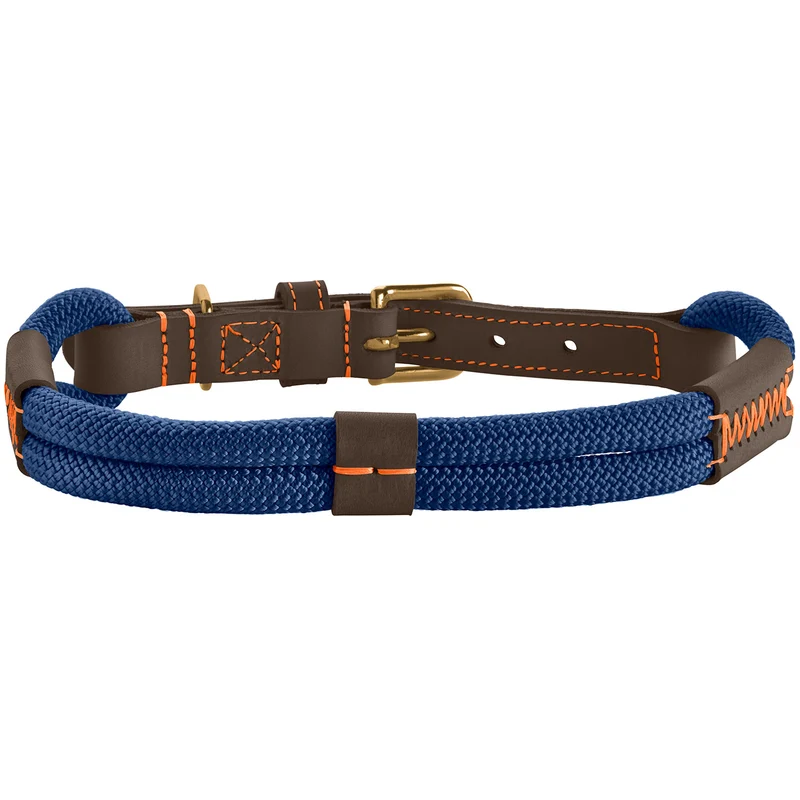 MALIA Set Halsband & Leine | dunkelblau