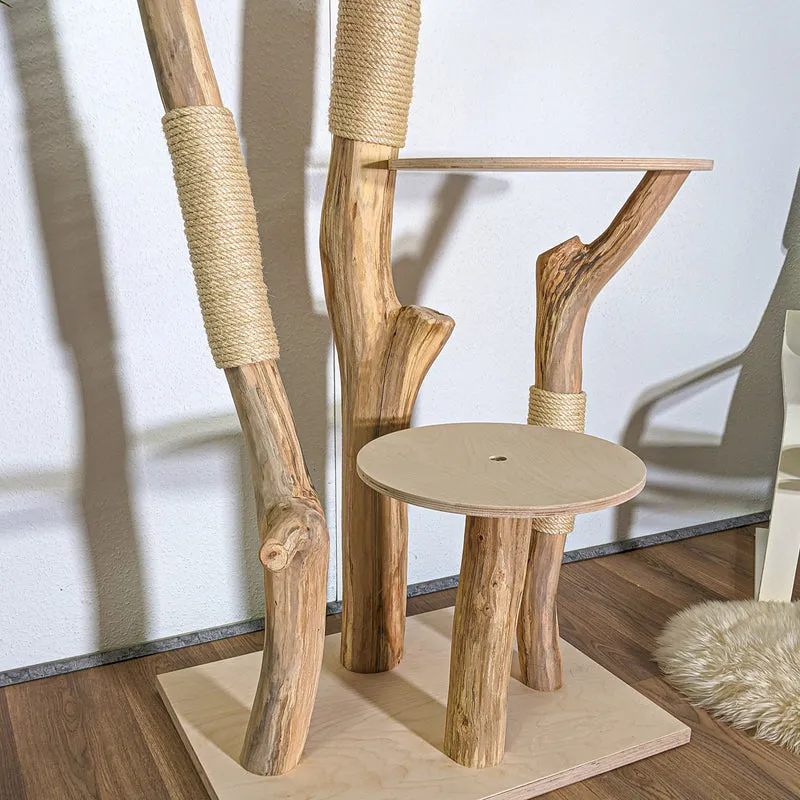 Naturkratzbaum 4423 Kratzbaum Natur Holz Design 174 cm hoch Katzenbaum