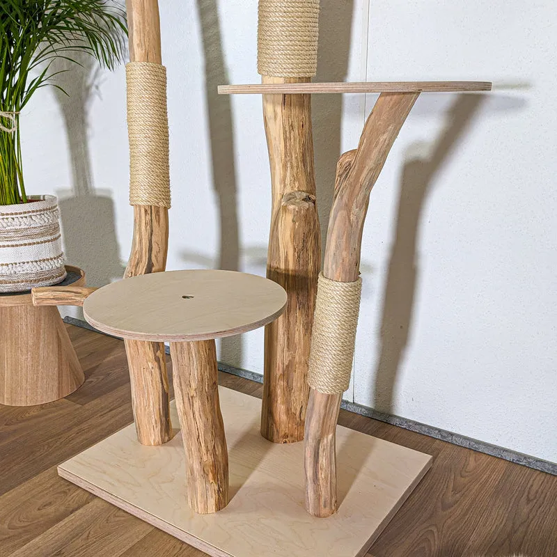 Naturkratzbaum 4423 Kratzbaum Natur Holz Design 174 cm hoch Katzenbaum