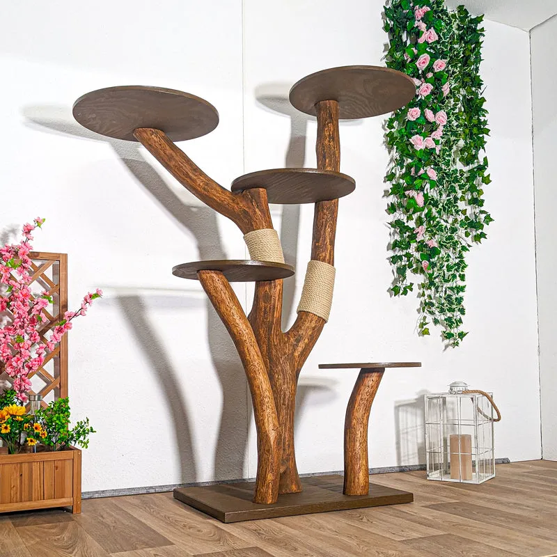 Outdoor Naturkratzbaum 4408 Kratzbaum Natur Holz Design 175 cm hoch Katzenbaum