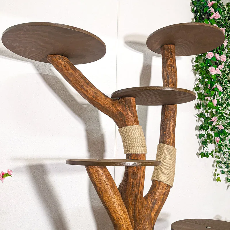 Outdoor Naturkratzbaum 4408 Kratzbaum Natur Holz Design 175 cm hoch Katzenbaum