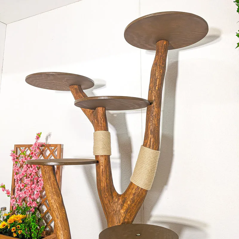 Outdoor Naturkratzbaum 4408 Kratzbaum Natur Holz Design 175 cm hoch Katzenbaum