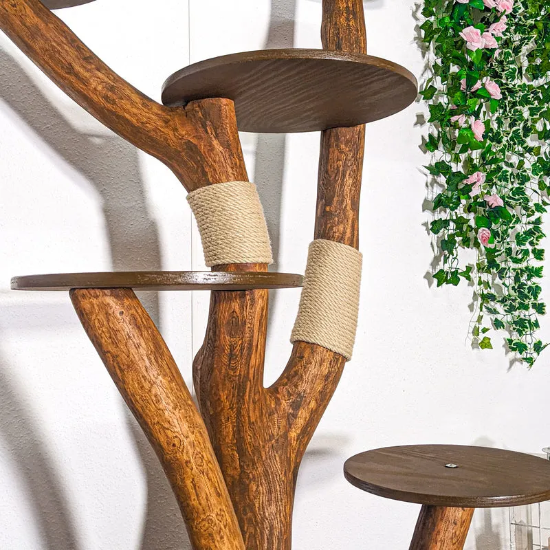 Outdoor Naturkratzbaum 4408 Kratzbaum Natur Holz Design 175 cm hoch Katzenbaum