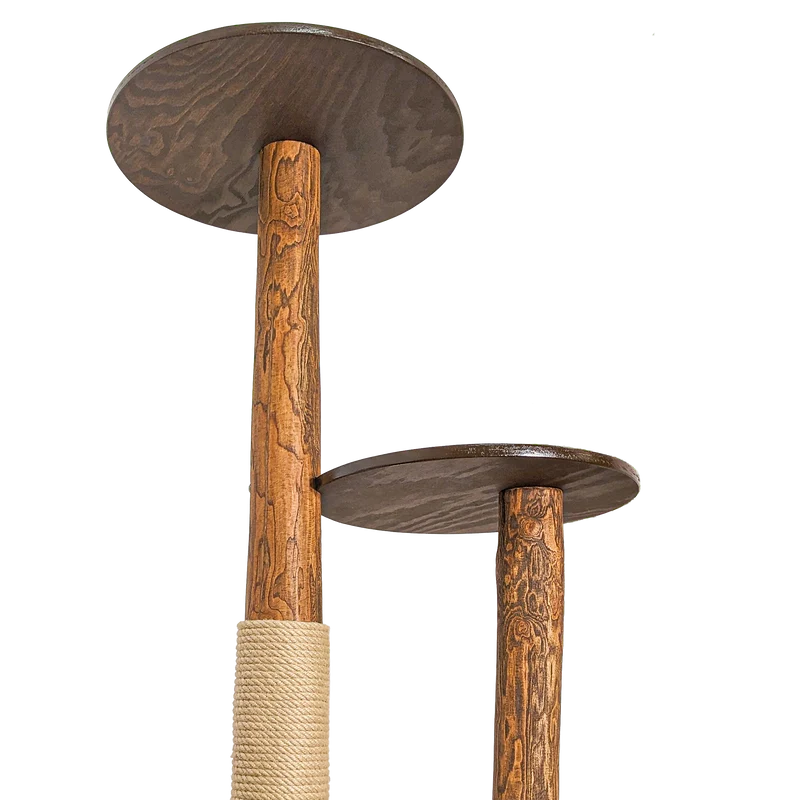 Outdoor Naturkratzbaum CA0035 Kratzbaum Natur Holz Design 155 cm hoch Katzenbaum