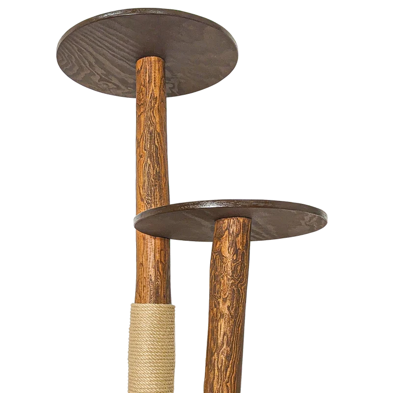 Outdoor Naturkratzbaum CA0035 Kratzbaum Natur Holz Design 155 cm hoch Katzenbaum