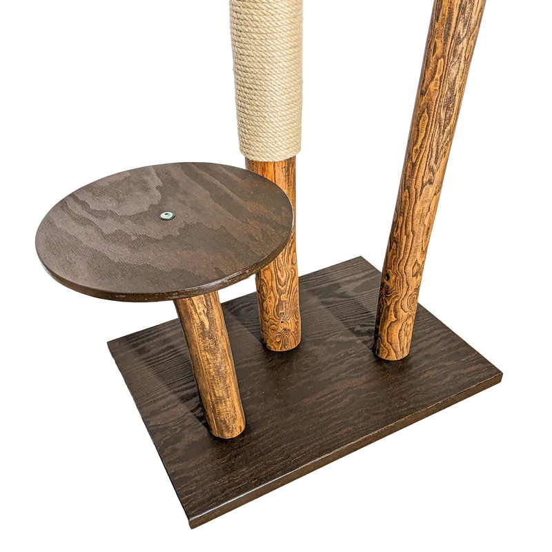 Outdoor Naturkratzbaum CA0035 Kratzbaum Natur Holz Design 155 cm hoch Katzenbaum
