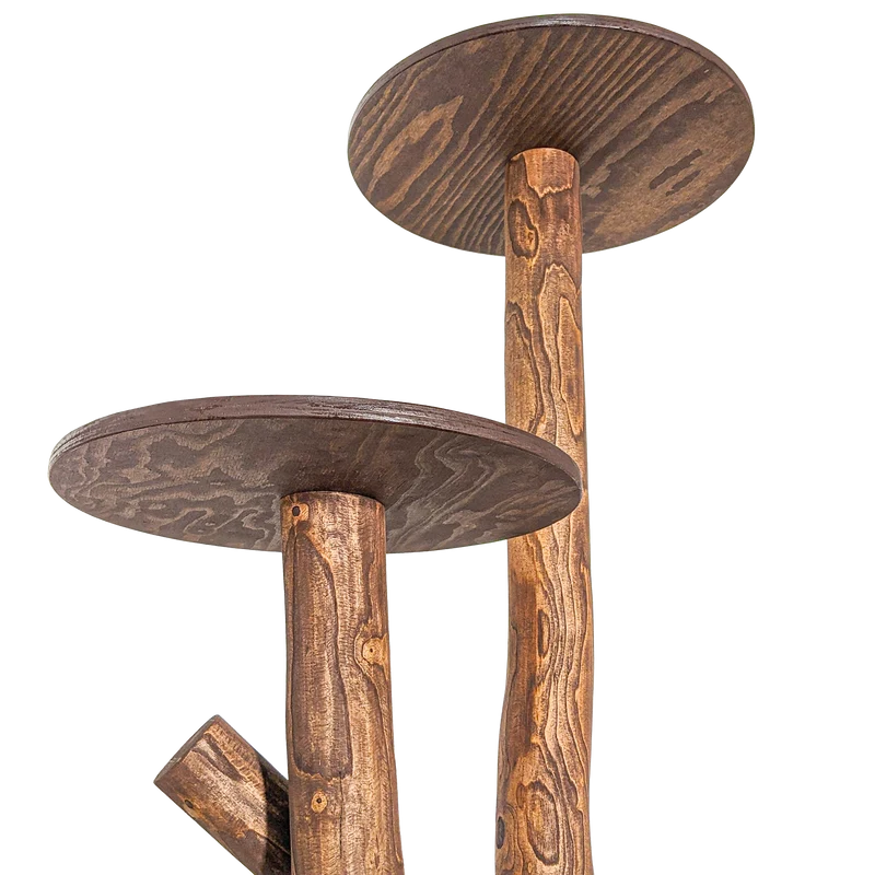 Outdoor Naturkratzbaum CA0038 Kratzbaum Natur Holz Design 155 cm hoch Katzenbaum