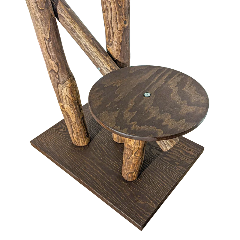Outdoor Naturkratzbaum CA0038 Kratzbaum Natur Holz Design 155 cm hoch Katzenbaum