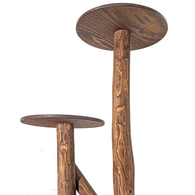 Outdoor Naturkratzbaum CA0038 Kratzbaum Natur Holz Design 155 cm hoch Katzenbaum