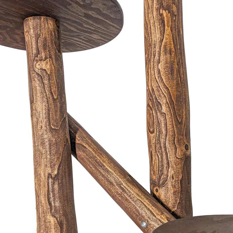 Outdoor Naturkratzbaum CA0038 Kratzbaum Natur Holz Design 155 cm hoch Katzenbaum
