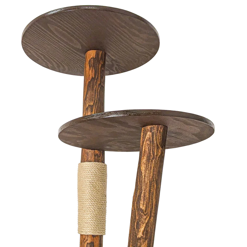 Outdoor Naturkratzbaum CA0039 Kratzbaum Natur Holz Design 175 cm hoch Katzenbaum