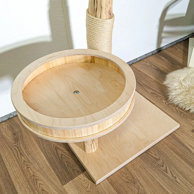 Naturkratzbaum 4414 Kratzbaum Natur Holz Design 144 cm hoch Katzenbaum