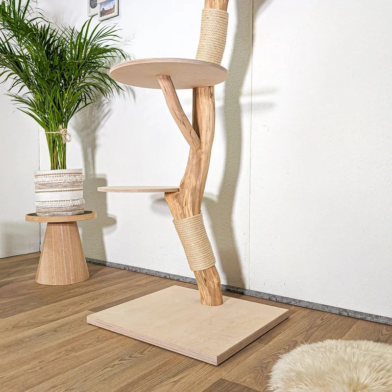 RESERVIERT - Naturkratzbaum 4418 Kratzbaum Natur Holz Design 183 cm hoch Katzenbaum