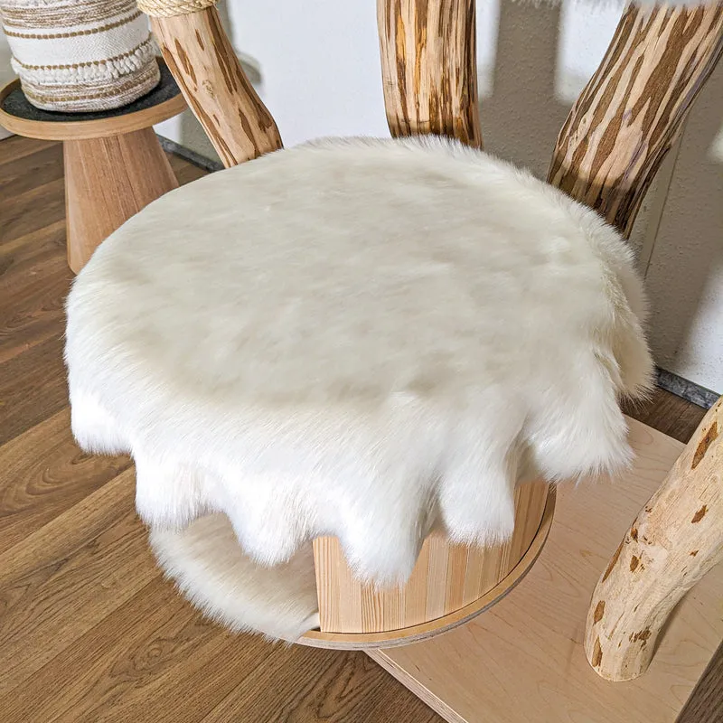 RESERVIERT - Naturkratzbaum 4419 Kratzbaum Natur Holz Design 210 cm hoch Katzenbaum
