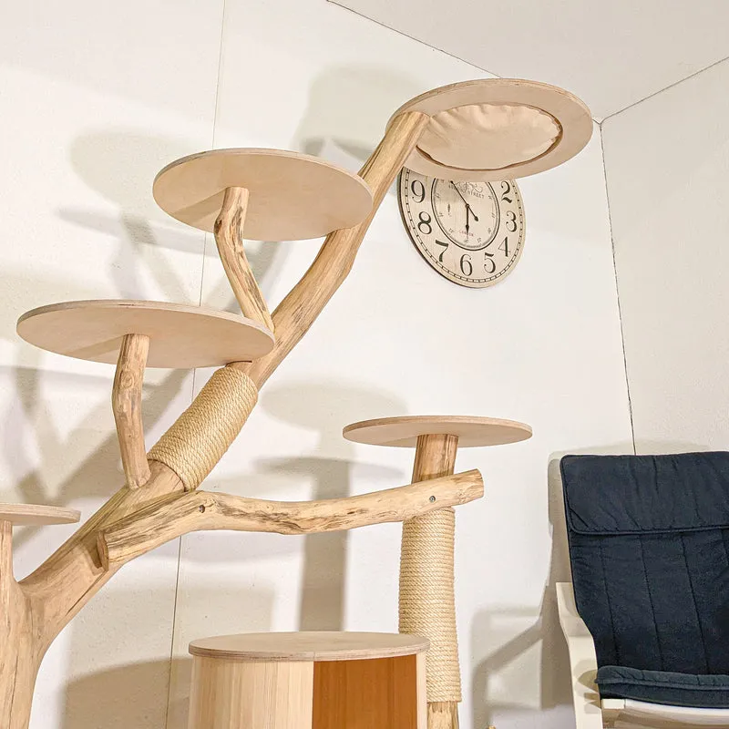 Naturkratzbaum 4405 Kratzbaum Natur Holz Design 180 cm hoch Katzenbaum