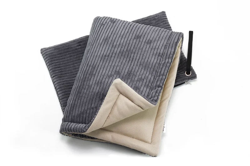 Hundereisedecke Cord Grau