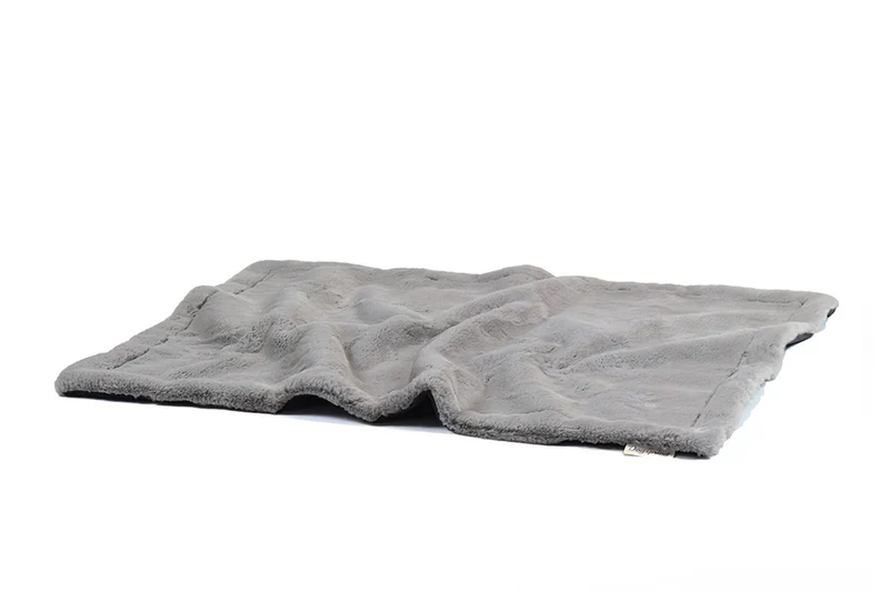 Hundedecke Webpelz Grau