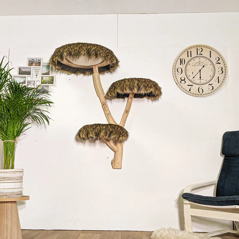 Wandkratzbaum 4391 Naturkratzbaum 115 cm Höhe Kratzbaum Natur Holz Design