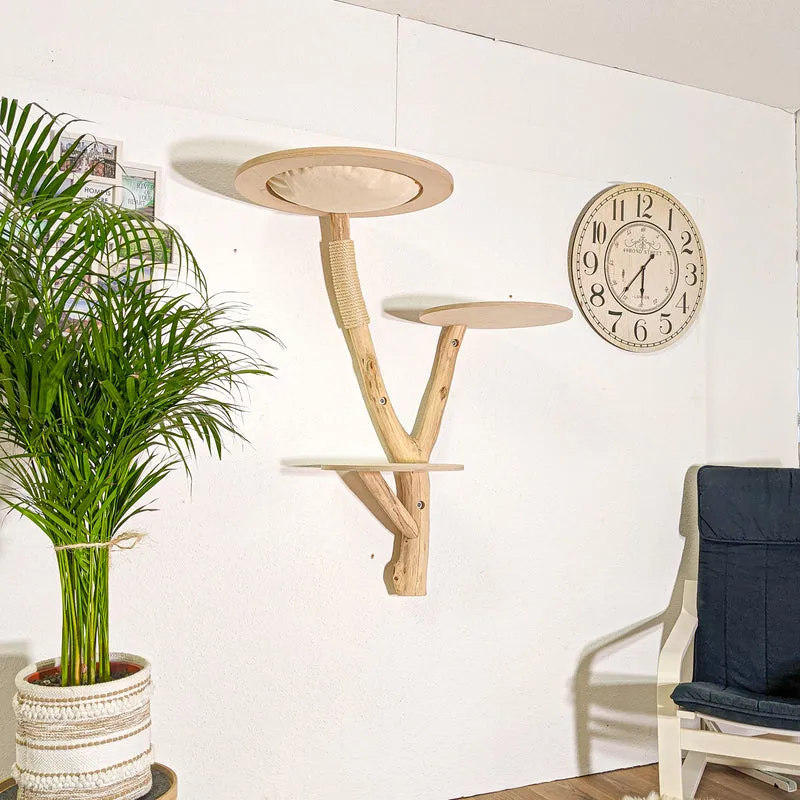 Wandkratzbaum 4391 Naturkratzbaum 115 cm Höhe Kratzbaum Natur Holz Design