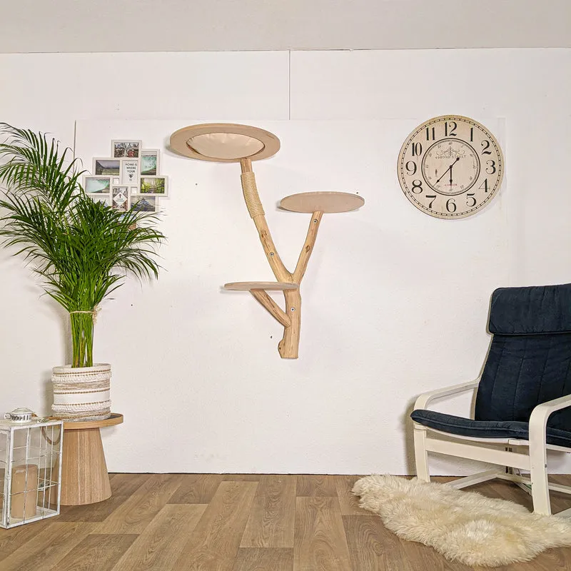 Wandkratzbaum 4391 Naturkratzbaum 115 cm Höhe Kratzbaum Natur Holz Design