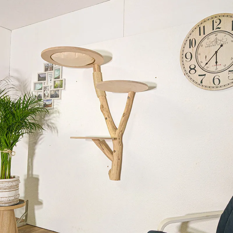Wandkratzbaum 4391 Naturkratzbaum 115 cm Höhe Kratzbaum Natur Holz Design