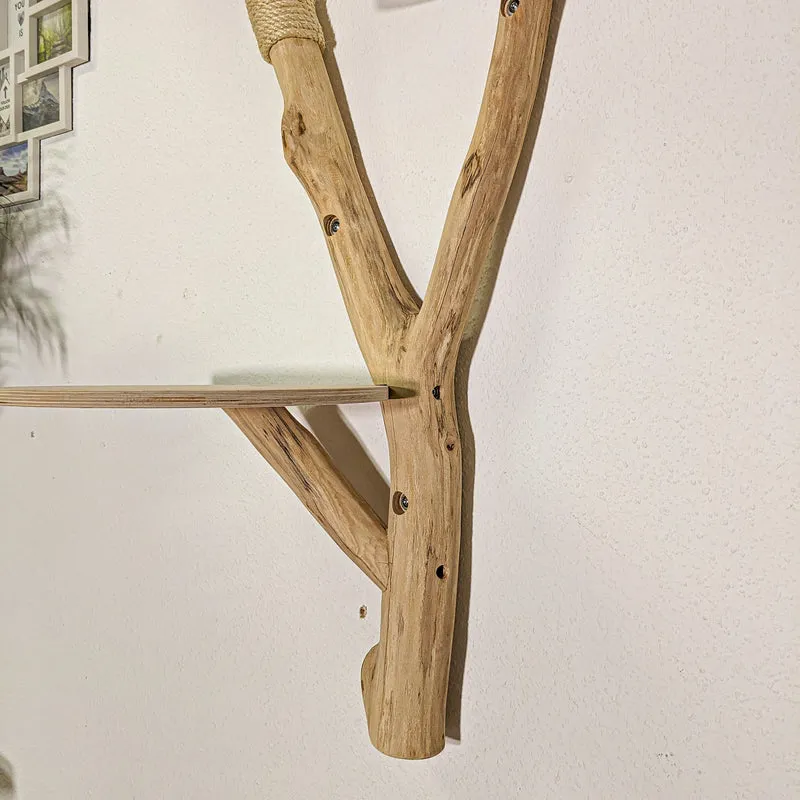 Wandkratzbaum 4391 Naturkratzbaum 115 cm Höhe Kratzbaum Natur Holz Design