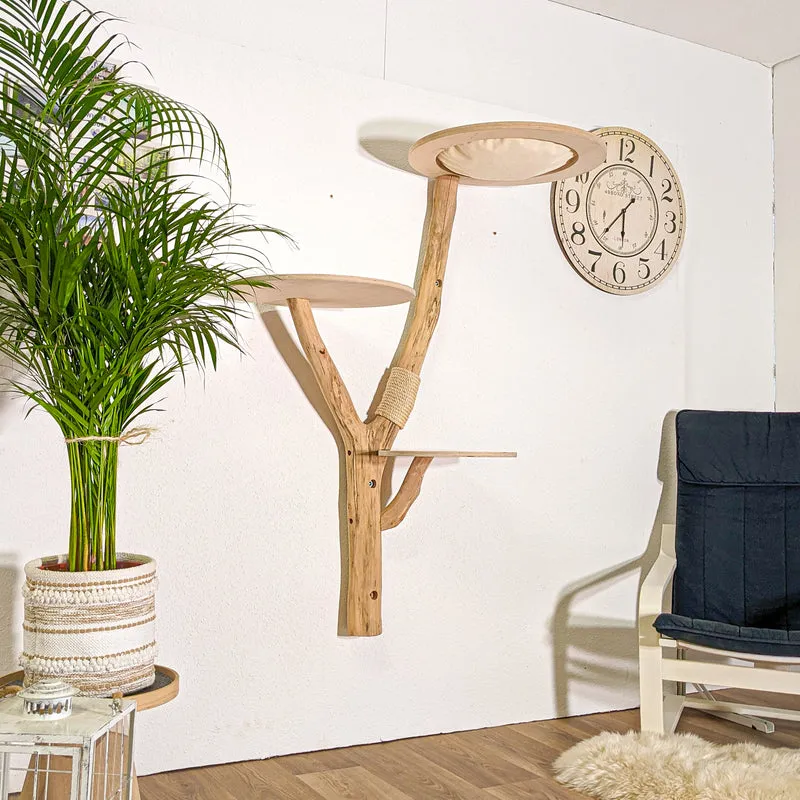 Wandkratzbaum 4390 Naturkratzbaum 143 cm Höhe Kratzbaum Natur Holz Design