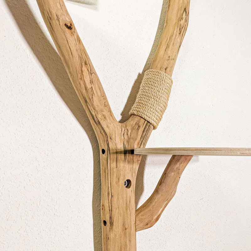Wandkratzbaum 4390 Naturkratzbaum 143 cm Höhe Kratzbaum Natur Holz Design