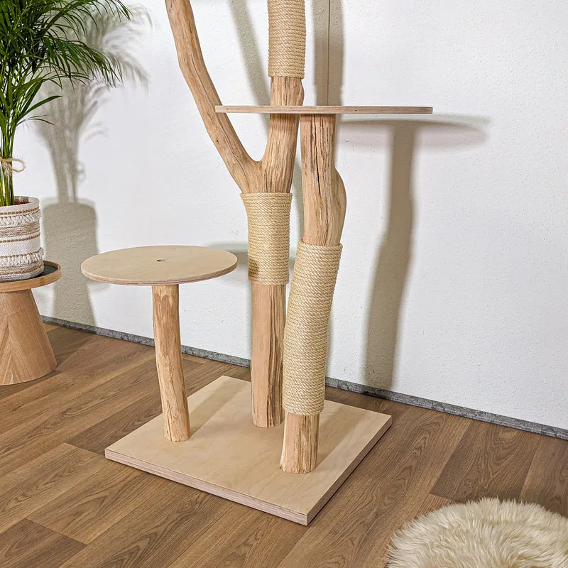 Naturkratzbaum 4380 Kratzbaum Natur Holz Design 175 cm hoch Katzenbaum