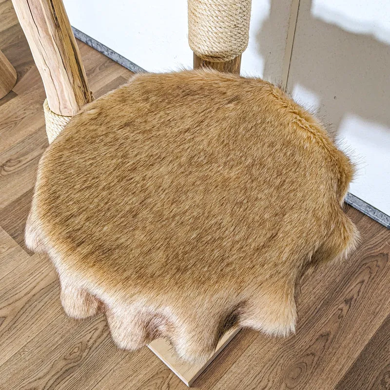 RESERVIERT - LIEFERUNG - Naturkratzbaum 4382 Kratzbaum Natur Holz Design 160 cm hoch Katzenbaum